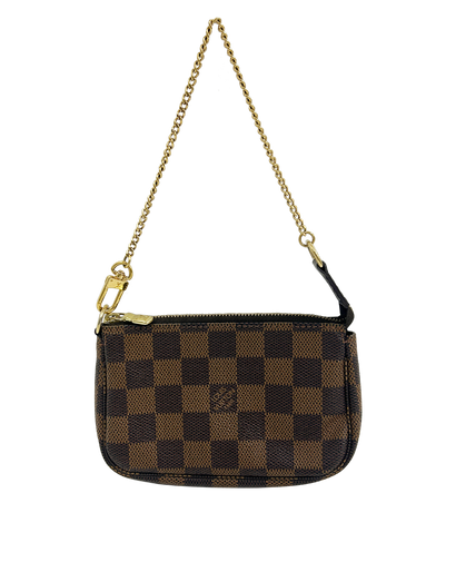 Mini Pochette, 450&euro;, Bolso, Marrón, Canvas - General, Vista frontal